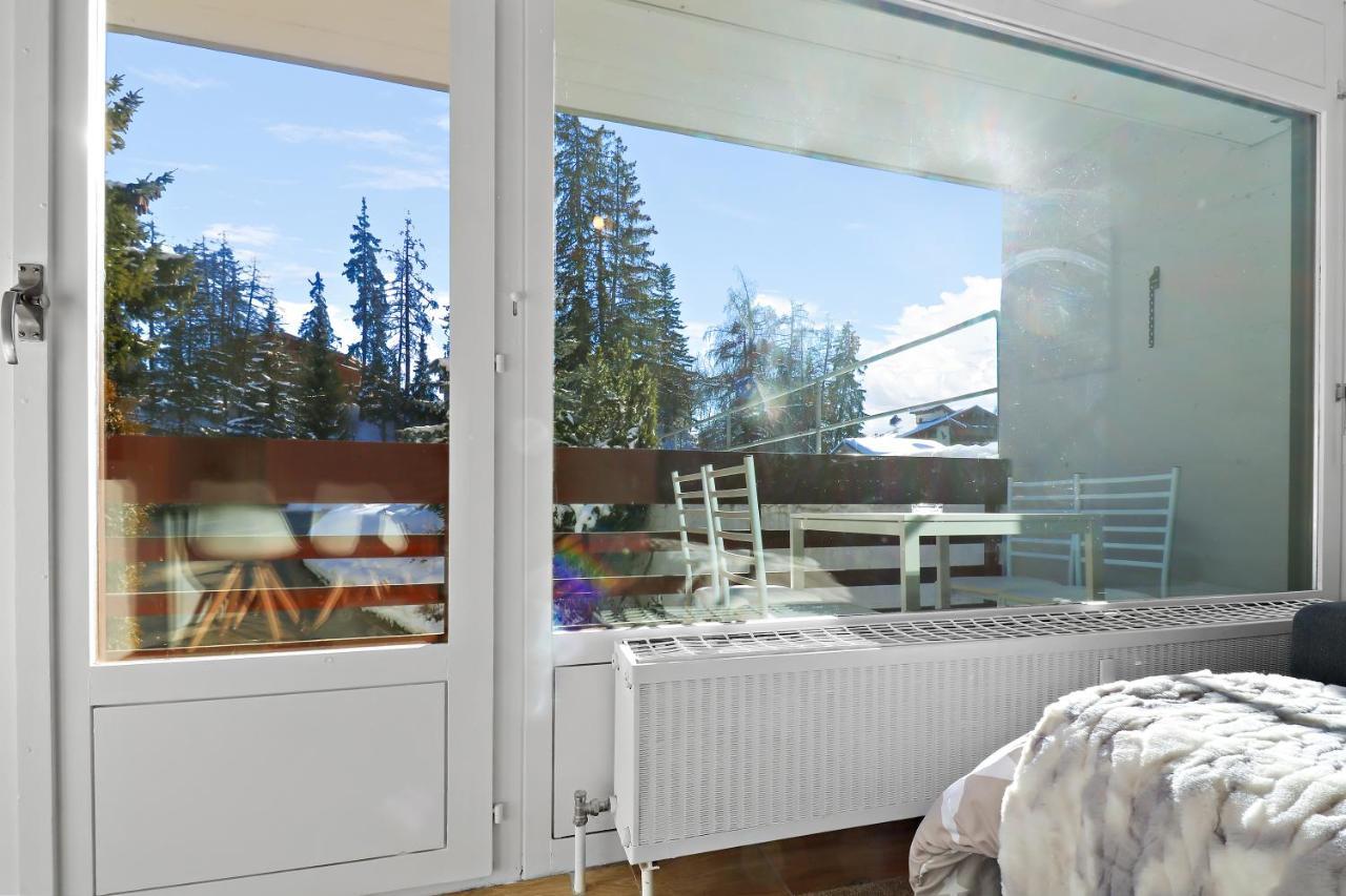 Appartement Cosy Et Renove Au Coeur De La Station Crans-Montana Exteriör bild